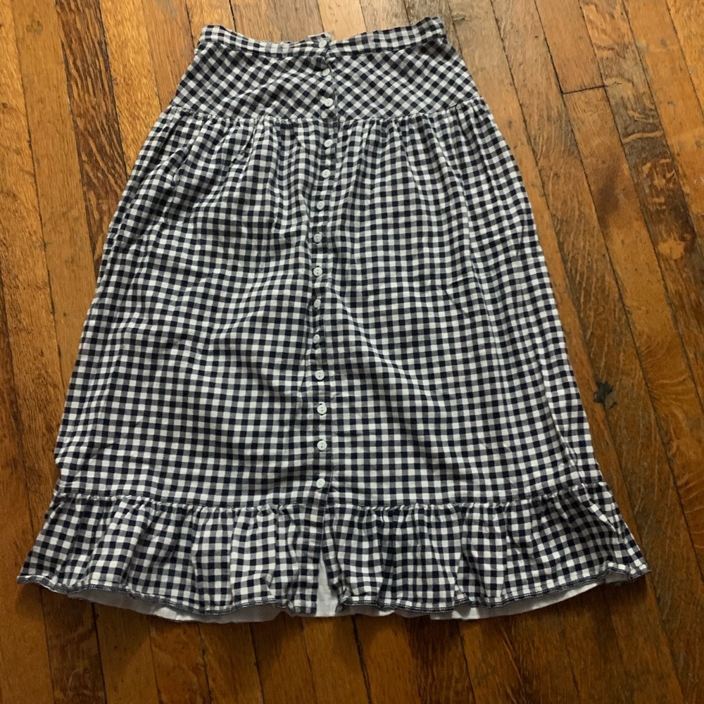MIDI aline gingham skirt